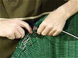 Natural rush seat is woven onto the frame. How To Repair Wicker Furniture How Tos Diy