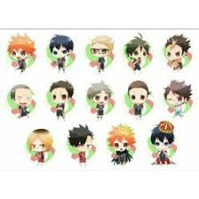 Each team tries to score points by grounding a ball on the other team's court. source: You Re Real Chibi Haikyuu X Reader