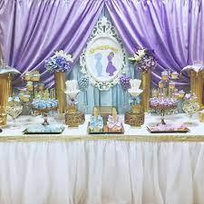 Royal Prince And Princess Baby Shower Baby Shower Party Ideas Photo 1 Of 11 Baby Shower Purple Gender Reveal Party Theme Baby Shower Princess