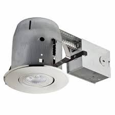 Globe Electric 4 Led Ic Rated Swivel Spotlight Recessed Lighting Kit Dimmable Downlight Round Trim Brushed Nickel Finish Easy Install Pus
