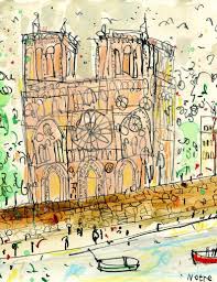Notre Dame Paris Signed Art Print Watercolour Painting Etsy In 2021 Art Posters Art Prints Art Prints