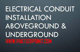 Check spelling or type a new query. Electrical Conduit Installation Aboveground Undergroud Techniques Paktechpoint