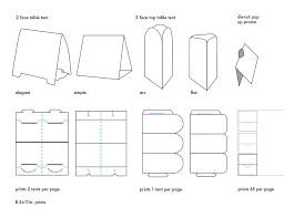 Table Tents Template Types By Carrensoriano On Deviantart Table Tents Tent Cards Table Template