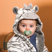Personalisierte Zebra Tier Kinder Morgenmantel Geschenk für neues  Baby-Geschenk für neue Eltern mit Kapuze Handtuch Babypartygeschenk  Dressing Mantel Badeanzug