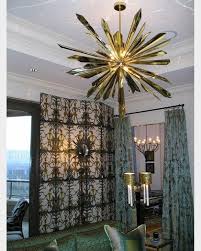 California Sunburst Chandelier In Duquette Brass Atlanta Christmas House Room By Hutton Wilkinson And Stephen Boyd Chandelier Lighting Living Room Lighting
