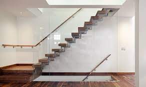 Glass Stair Balustrade Floating Stairs Modern Stair Railing
