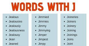 Maybe you would like to learn more about one of these? Words That Start With J List Of 125 J Words With Useful Examples My English Tutors