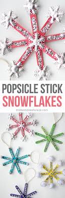 Glitter will make your snowflake decorations sparkle and shine. How To Make Popsicle Stick Snowflake Ornaments An Easy Tutorial
