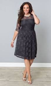 The thing a woman has to consider and judge is what is going to suit her style and make her stick out in a group. Elegant Gray Formal Dresses Plus Size Attire Plus Size