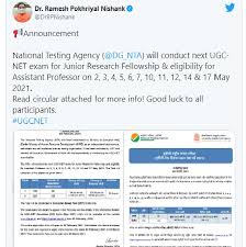 The format of the mock test series is quite easy to solve and based on the actual online exam pattern. Ugc Net Exam Dates Postponed 2021 Important Nta Exam Date On May 2 3 4 5 6 7 10 11 12 14 And 17 2021