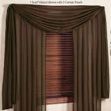 Good to block sunlight and allow sunlight to get in. Reverie Snow Voile Semi Sheer Scarf Valance Window Treatment