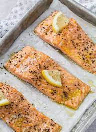 Slow Roasted Salmon With Lemon Pepper Recipe Oven Roasted Salmon Stuffed Peppers Roasted Salmon