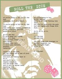 Charles Bukowski Poster Roll The Dice Bukowski Poem If Etsy Charles Bukowski Bukowski Charles Bukowski Poems