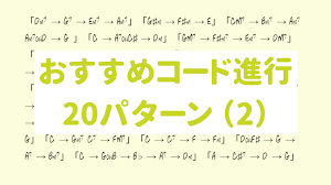 コード進行パターン集 2 全20パターン ビートルズ風コード ブルース風コードなど うちやま作曲教室