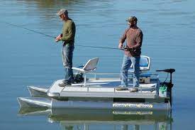 All Welded Aluminum Ultra Stable 12ft Fishing Pontoon Boat With Room For Two Plus All The Gear You Need Small Pontoon Boats Mini Pontoon Boats Pontoon Boat