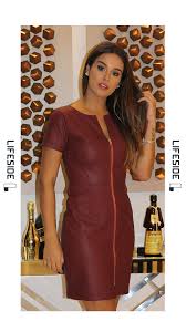 lifeside moda feminina outono inverno 2018 vestido couro marsala outono inverno 2019 tendencias outono inverno 2019 roupas de couro vestido de couro moda