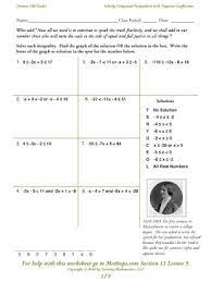 Free Solving Compound Inequalities Worksheet