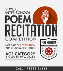 Savesave poem recitation competition for later. Presidium Virtual Inter School Poem Recitation Facebook