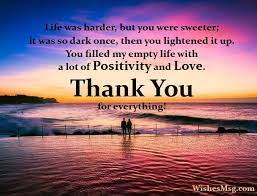 Here is a list of 50 special 'thank you for being my wife' notes and quotes to show your soulmate how much you cherish her. Thank You Messages For Husband Romantic Sweet Wishesmsg