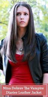 The Vampire Diaries Katherine Pierce Jacket Celebrities Leather Jacket Stylish Leather Jacket Celebrity Jackets