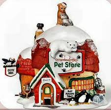The numbers of pet owners keep going higher and higher and even as we speak, someone could be adopting a pet right now. Christmas Critters Pet Store North Pole Miniature Christmas Christmas Mantel Decorations Pet Store