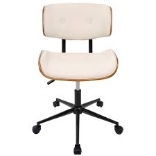 lumisource lombardi height adjustable office chair with swivel in 2021 mid century modern office chair modern office chair adjustable office chair