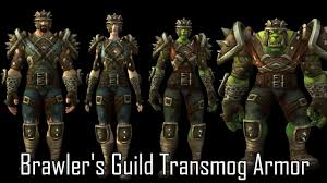The gold version becomes available after purchasing the silver version. Brawler S Guild Transmog Armor Youtube