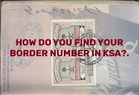 What is that referring to? Find Your Border Number In Ksa Border Finding Yourself Numbers