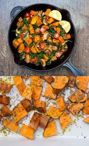 Warm Sweet Potato Mushroom And Spinach Salad Salad With Sweet Potato Winter Salad Recipes Sweet Potato Spinach
