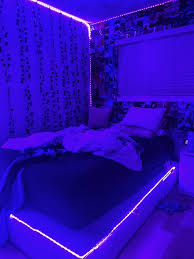 Maybe you would like to learn more about one of these? Dark Navy Neon Room Inspo Neon Room Room Design Bedroom Room Ideas Bedroom