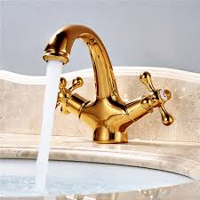 Showing results for antique gold faucet. 7 Days Gold Faucet Sale Milan Antique Double Handle Bathroom Sink Faucet Gold At Bathselect