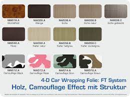 Fliesenaufkleber holzoptik passgenau zugeschnitten einfache. 4 D Autofolie Carwrapping Ft System Holz Camouflage Effect Struktur Farbuebersicht Wegaswerbung Beschriftung Druck Werbebau