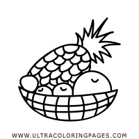 Read/color a page a day and put up that item in your house/room after learning about it. Fruit Basket Coloring Page Ultra Coloring Pages