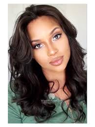 Straight across bangs can make thick hair feel heavy. Full Side Bang Wavy Brazilian Virgin Hair Glueless Lace Wigs Gfl25 Wowafrican Com