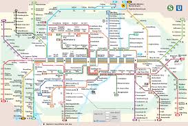Munich U Bahn Map Train Map Metro Map Subway Map