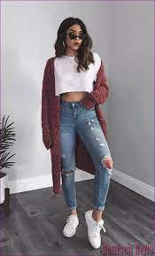 40 Beautiful Winter Outfits You Must Own Crop Top Outfits Stylish Winter Outfits Winter Fashion Outfits