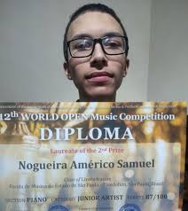 Alunos de piano são premiados em concurso internacional