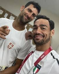 Fognini steps up for his biggest challenge, barty flies the aussie flag, and can casper ghost into the quarterfinals? Fabio Fognini On Twitter Con Mr Recordman Tokyoolympics Djokernole