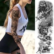 Greek goddess athena athena tattoo aphrodite tattoo greek. Black Warrior Soldier Temporary Tattoos For Men Women Body Art Full Arm Washable Battlefield Tatoo Realistic Fake Tattoo Sticker Temporary Tattoos Aliexpress