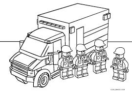 In the lego city coloring category, you'll have the opportunity to color fire trucks, a plane, police cars, museum theft and the house on fire too. Free Printable Lego Coloring Pages For Kids