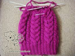 What does c3b and c3f mean in knitting? Knitted Hat For Winter Made Of Wine Colored Yarn Crazy Hands Knitting Knit Hat Pattern Easy Cable Knit Hat Pattern Knitting