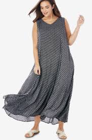 Pin By Woman Within On Comfy Dresses Plus Size Maxi Dresses Casual Dresses For Women Casual Dresses