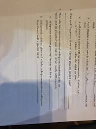 When the concentration of the outer solution is higher than the cell sap, water from the cell move plasmolysis is a physical phenomenon. Solution Will Shrink B A Cell Placed In A Solution Chegg Com