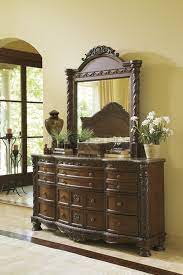 North shore king sleigh bed w/dresser and mirror. North Shore Bedroom Set B553 S Dark Brown By Ashley Furniture