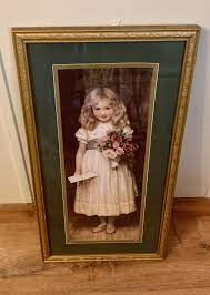 Vintage Home Interiors Gifts Victorian Girl Portrait Home Interior Picture Ballet Picture Gold Home Interiors And Gifts Vintage House Girl Bedroom Decor