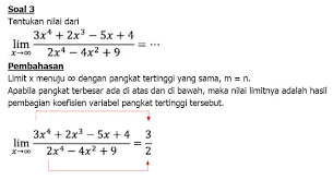 Contoh soal limit tak hingga bentuk akar dan pecahan. Contoh Soal Dan Pembahasan Limit Tak Terhingga Kumpulan Contoh Surat Dan Soal Terlengkap