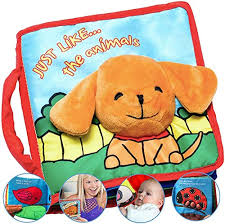 Capture baby's first years in this unique baby milestone book: Premium Soft Baby Book First Year Cloth Book Bunny With Crinkly Sounds Fun Interactive Toy Fabric Book For Babies Infant 1 Year Old Boy Girl Cute Touch And Feel Activity Blue