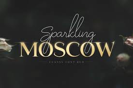 This is an instant download cutting file that can be used with many different cutting software/machines. Sparkling Moscow Font Duo 423098 Display Font Bundles