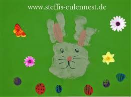 Basteln Basteln Mit Kindern Ostern Osterhase Handabdruck Kita Kiga Krippe B Ostern Basteln Mit Kindern Basteln Fruhling Kinder Basteln Mit Papierrollen