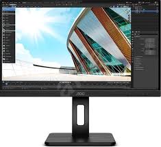 Asus va24ehe eye care monitor features 23.8 inch ips panel with full hd (1920 x 1080) resolution, providing 178° wide viewing angle panel and vivid image quality. 24 Aoc Q24p2q Lcd Monitor Alzashop Com